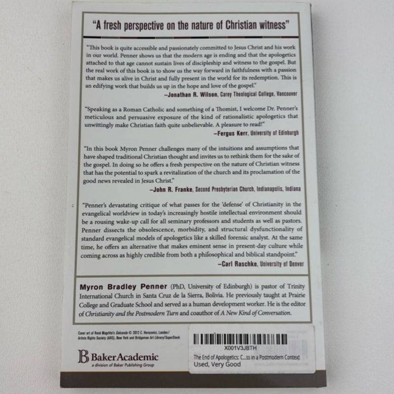 The End of Apologetics