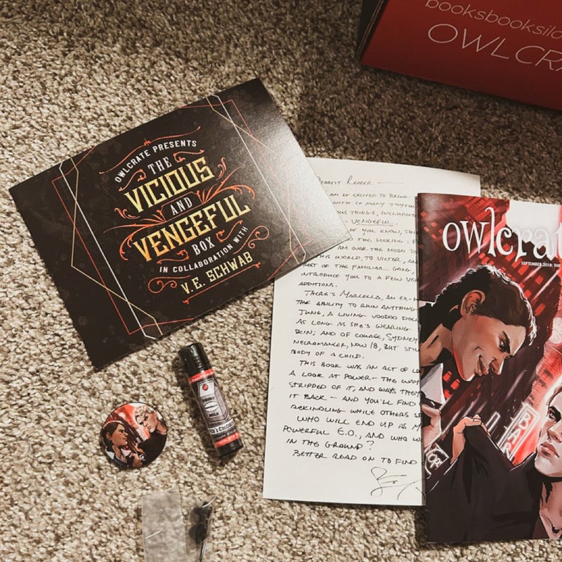 Owlcrate Vicious and Vengeful Box (Book not included)