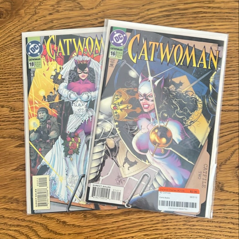 Catwoman 16 and 18 