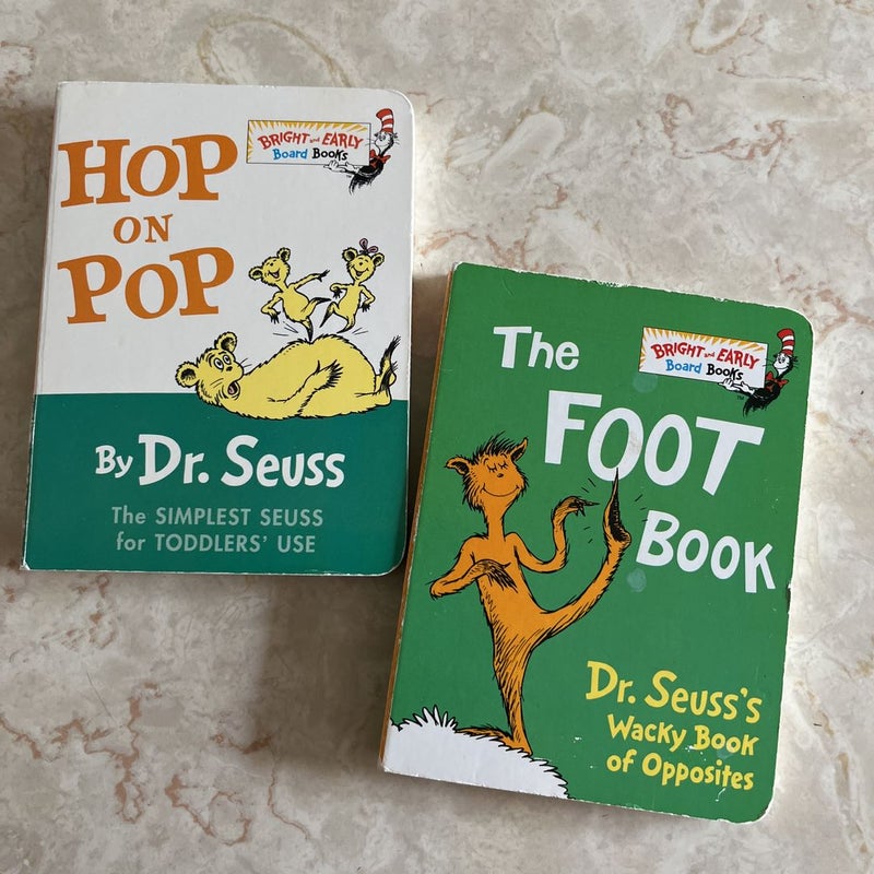 Hop on Pop & Foot Book bundle 