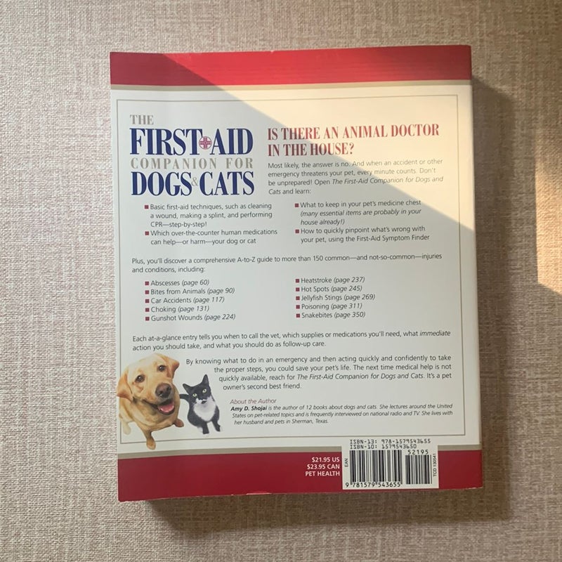 The First-Aid Companion for Dogs and Cats