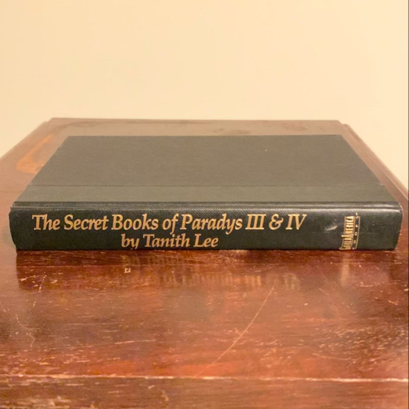 THE SECRET BOOKS OF PARADYS III & IV- Hardcover!