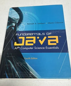 Fundamentals of Java(tm)