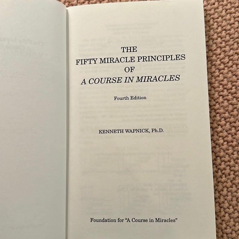 The Fifty Miracle Principles of a Course in Miracles