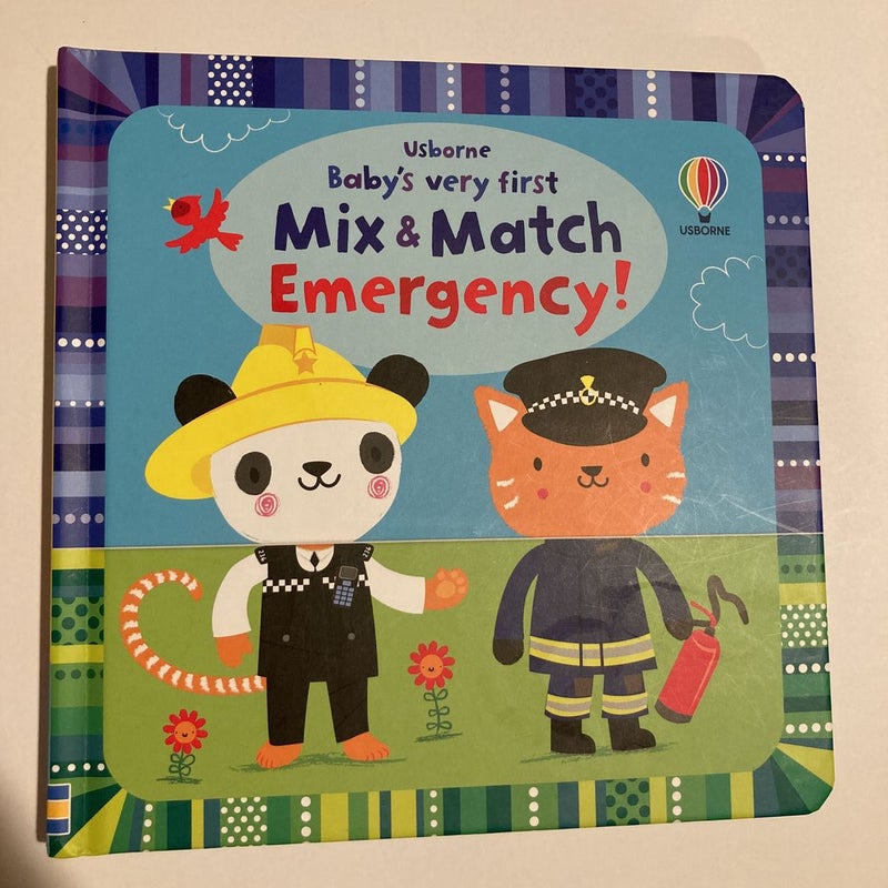 Usborne Baby’s First Mix and Match Emergency! Paper Pie