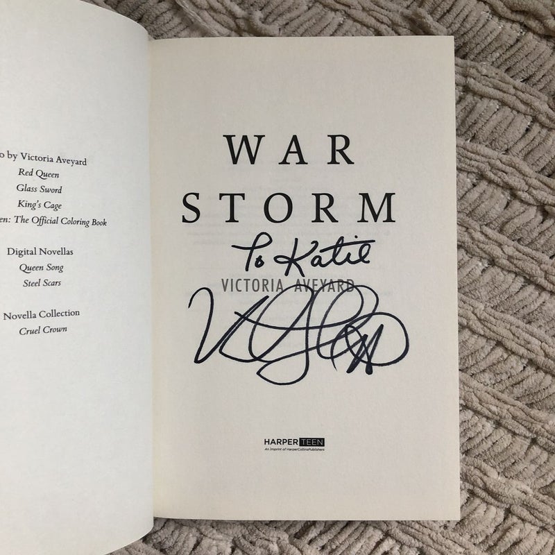 War Storm **Personalized & Signed**