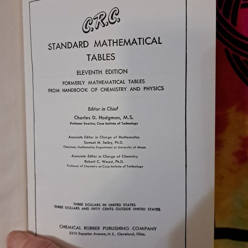Standard Mathmatical Tables