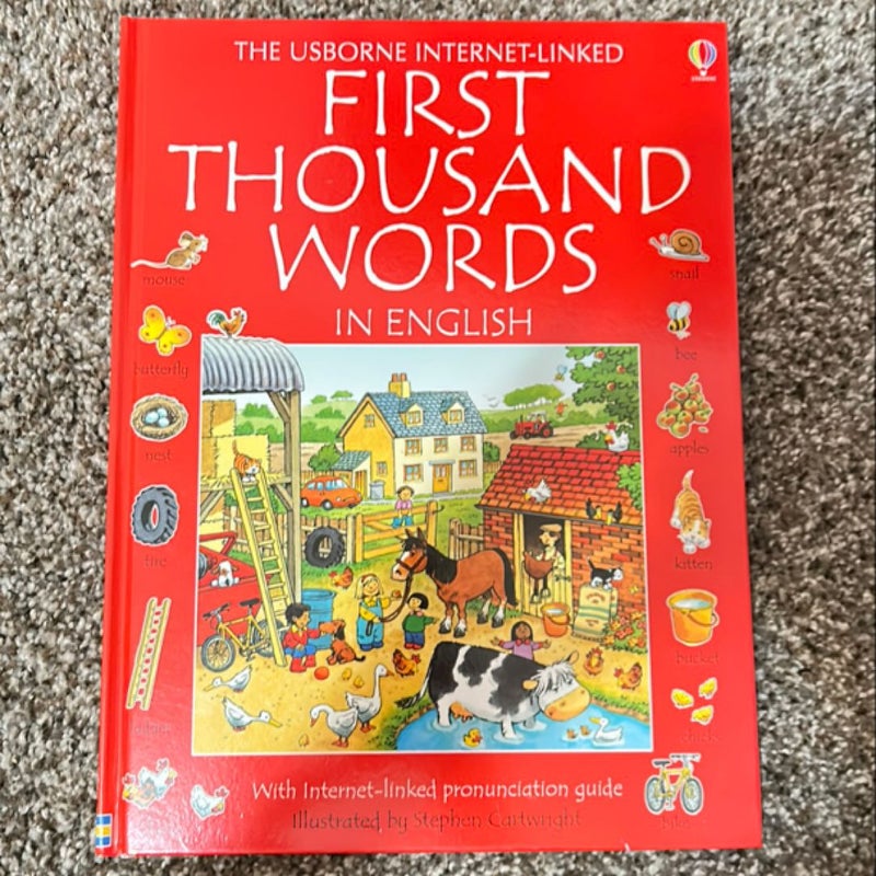 First Thousand Words in English