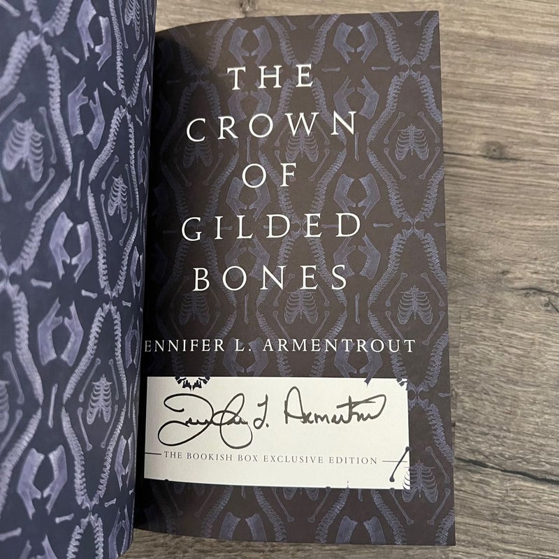 The Crown of Gilded Bones (Bookish Box signed - DAMAGED)