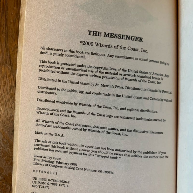 DragonLance: The Icewall Trilogy: The Messenger, The Golden Orb, Winterheim, All First Edition First Printing