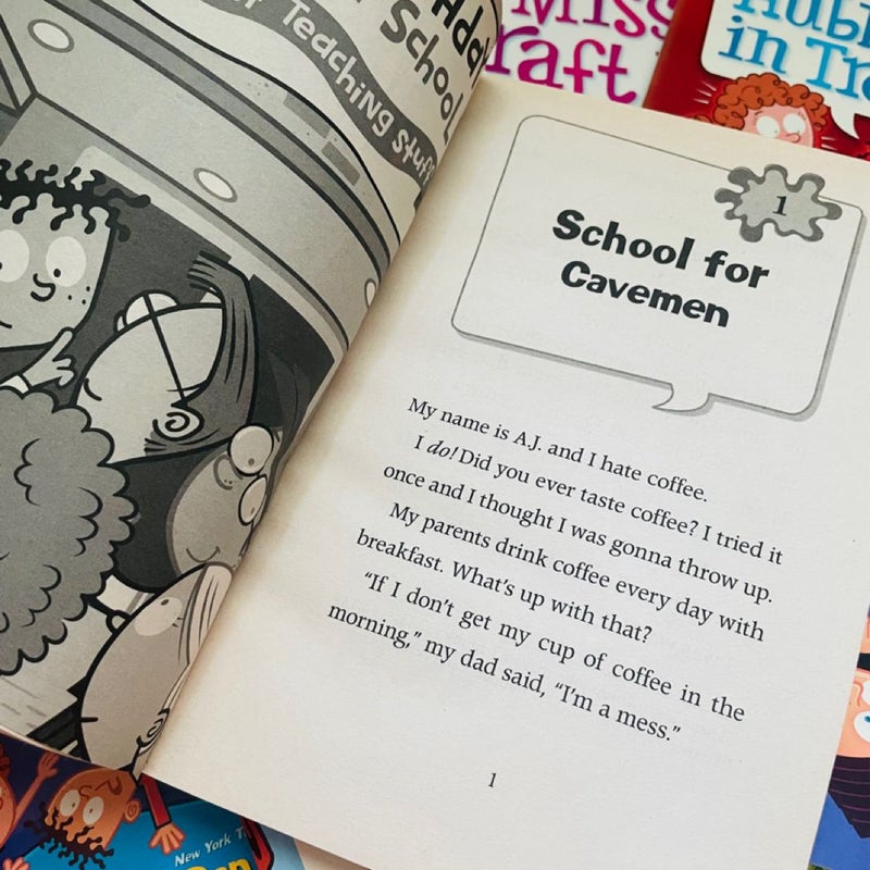 My Weirder School Bundle-Lot of 8; Mr. Harrison is Embarrassin, Mr. Burke is Berserk, Ms. Beard is Weird, Mayor Hubble is in Trouble, Miss Kraft is Daft, Dr. Nicholas is Ridiculous, Ms. Sue Has No Clue, Mr. Jack is a Maniac