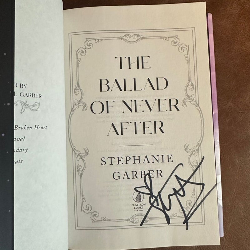 Ballad of Never after signed with special edition dust jacket