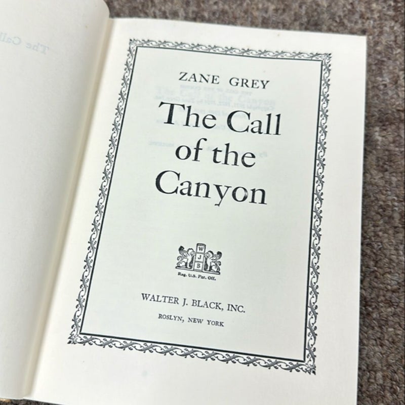 The call of the Canyon