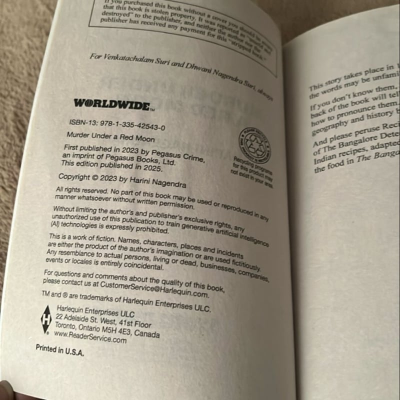 Murder Under A Red Moon