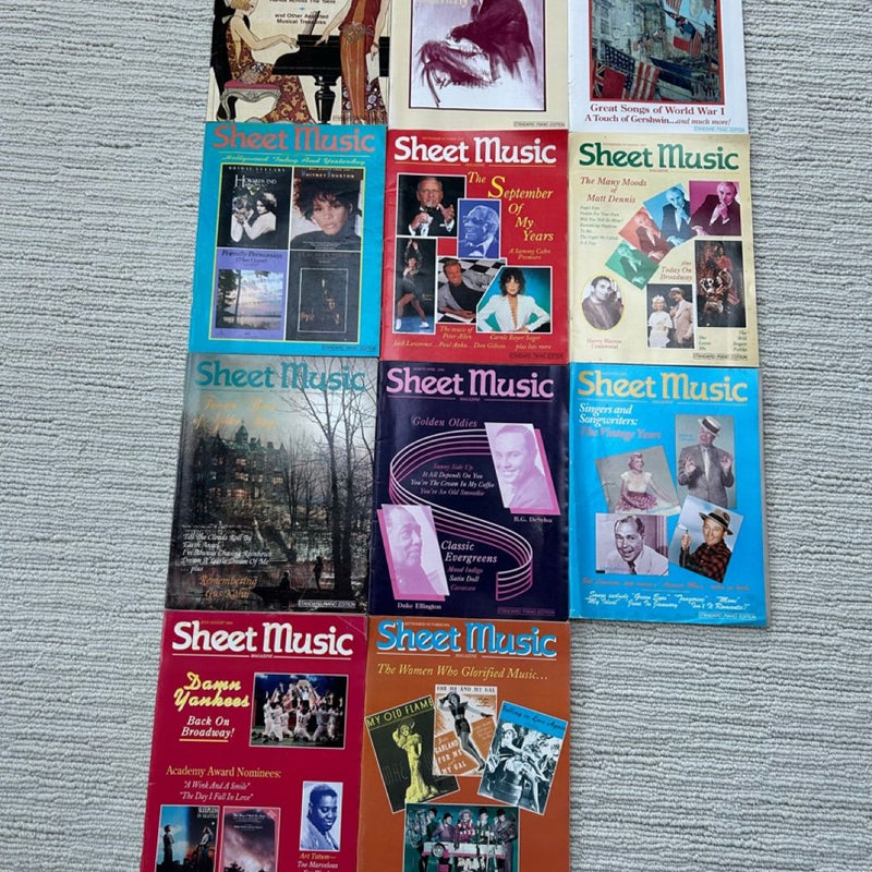 11 Editions of Sheet Music Magazime