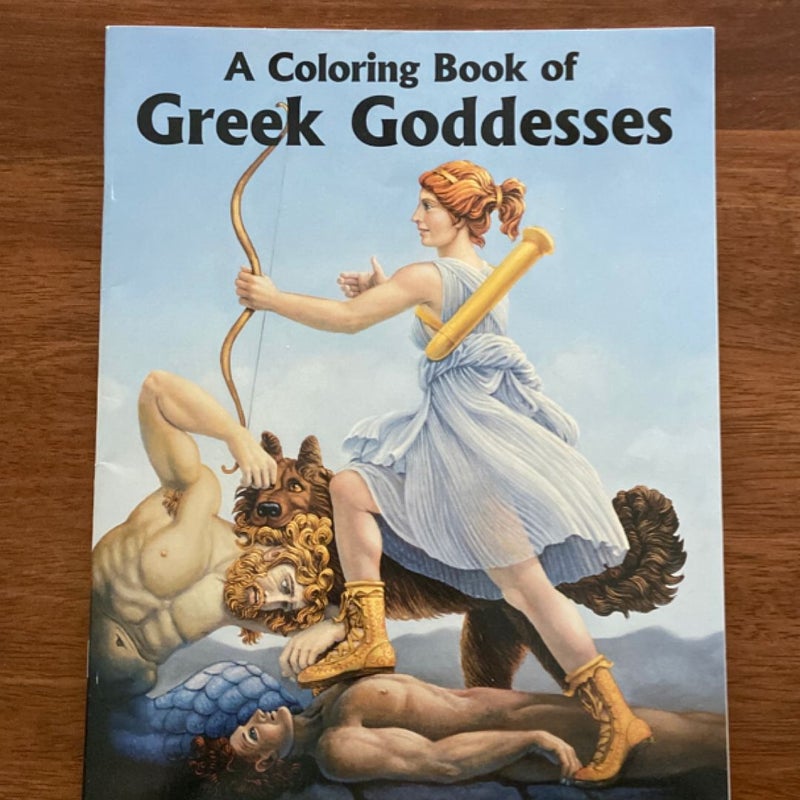 A Coloring Book of Greek Goddesses