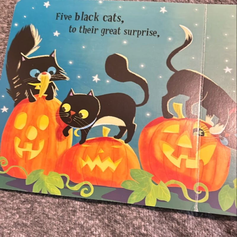 Five Black Cats