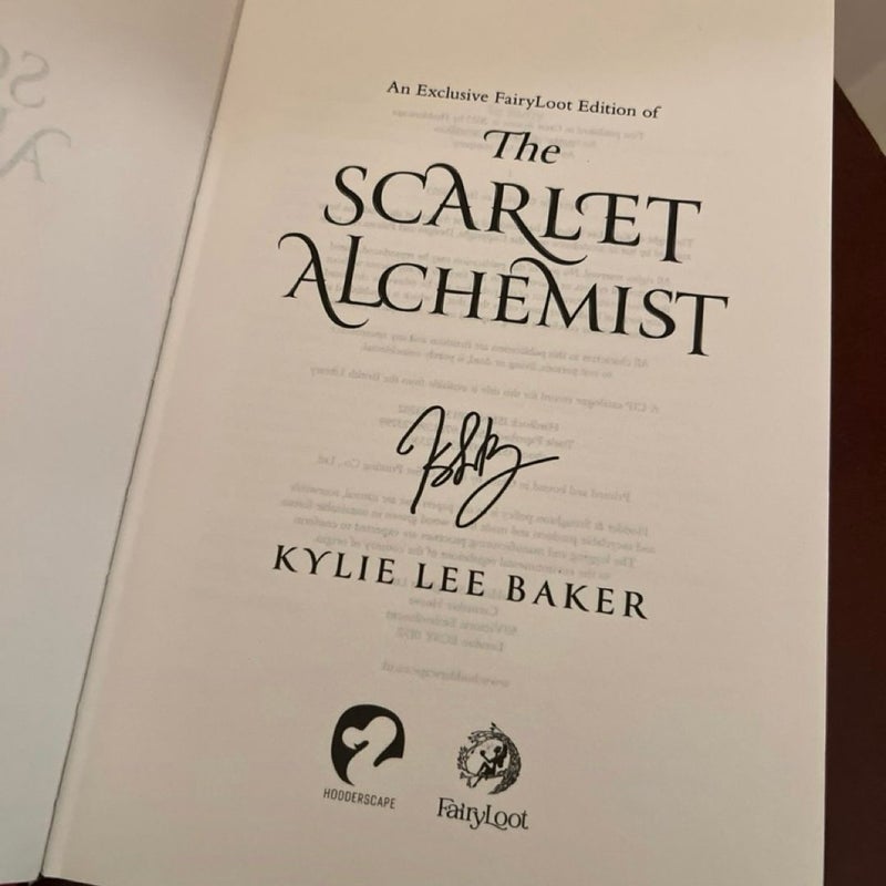 Fairyloot The Scarlett Alchemist (Signed with Sprayed Edges)
