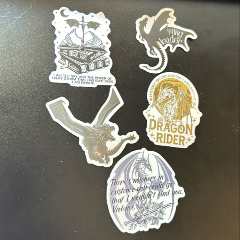 Fourth Wing Sticker Bundle