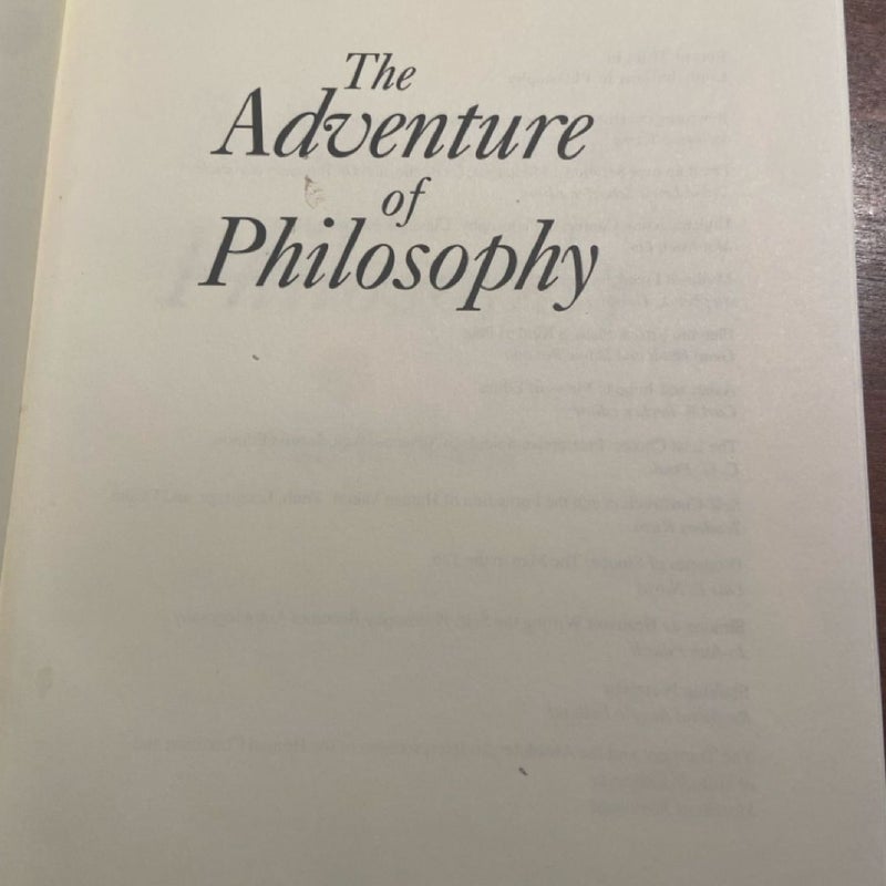 The Adventure of Philosophy