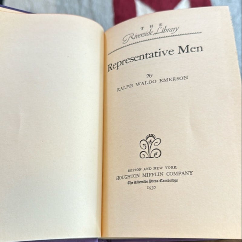 Representative Men, 1930, Emerson