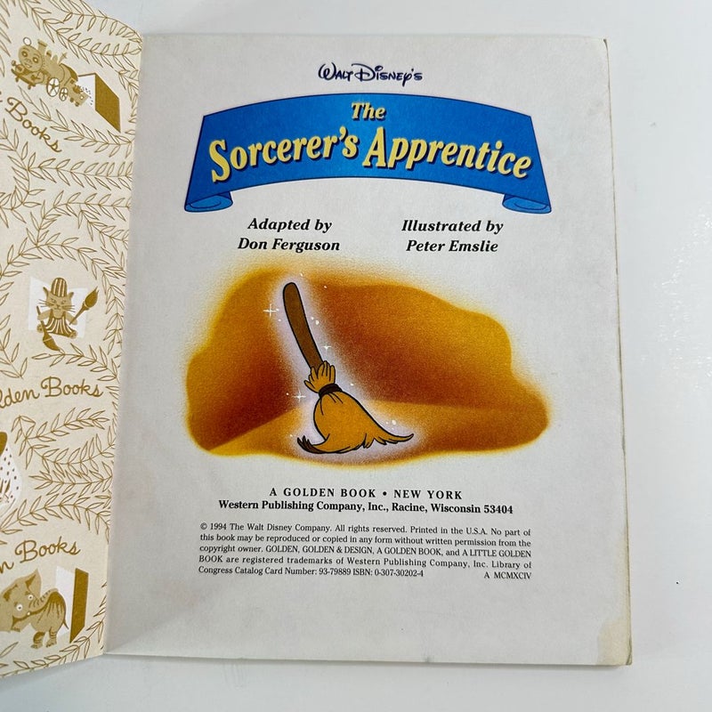 Disney The Sorcerer’s Apprentice-Little Golden Book 1994