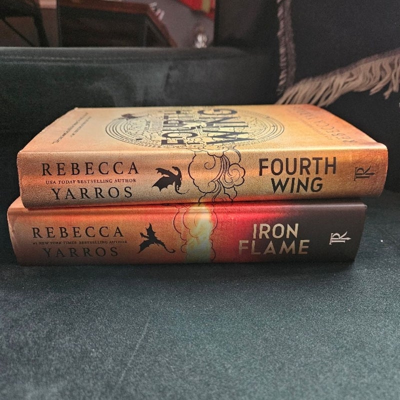Fourth Wing and Iron Flame FIRST EDITIONS, SPRAYED EDGES