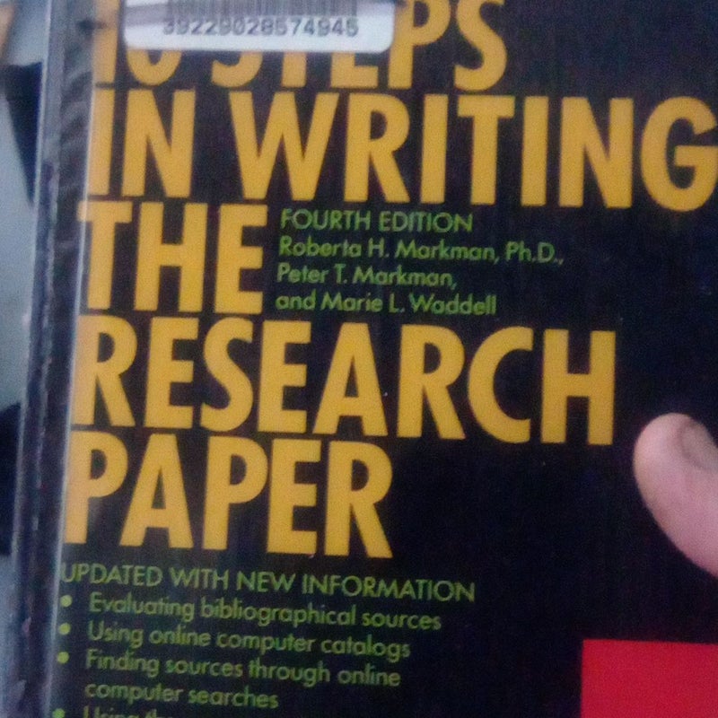 Ten Steps in Writing the Research Paper