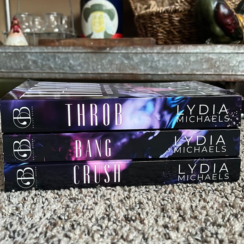 Crush, Bang, & Throb complete series trade books