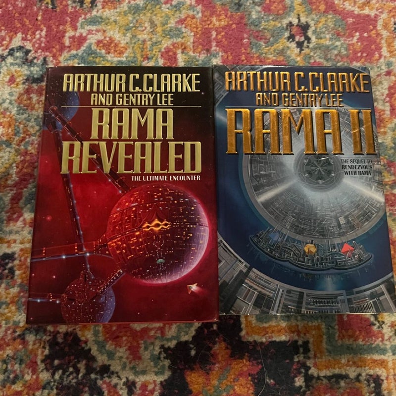 Arthur C. Clarke Sci-Fi Lot Rama II and Rama Revealed HC/DJ