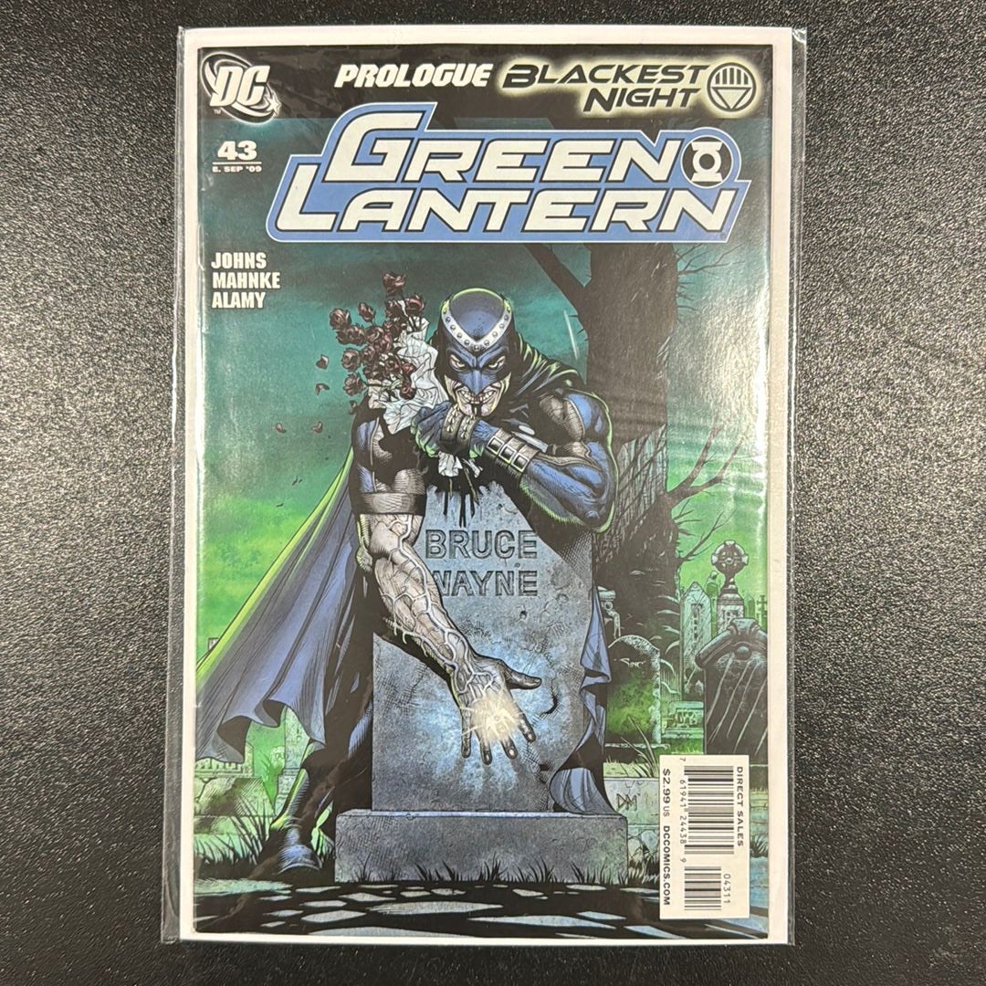 Green Lantern # 43 Sep 2009 Prologue Blackest Night Dc Comics By Dc 