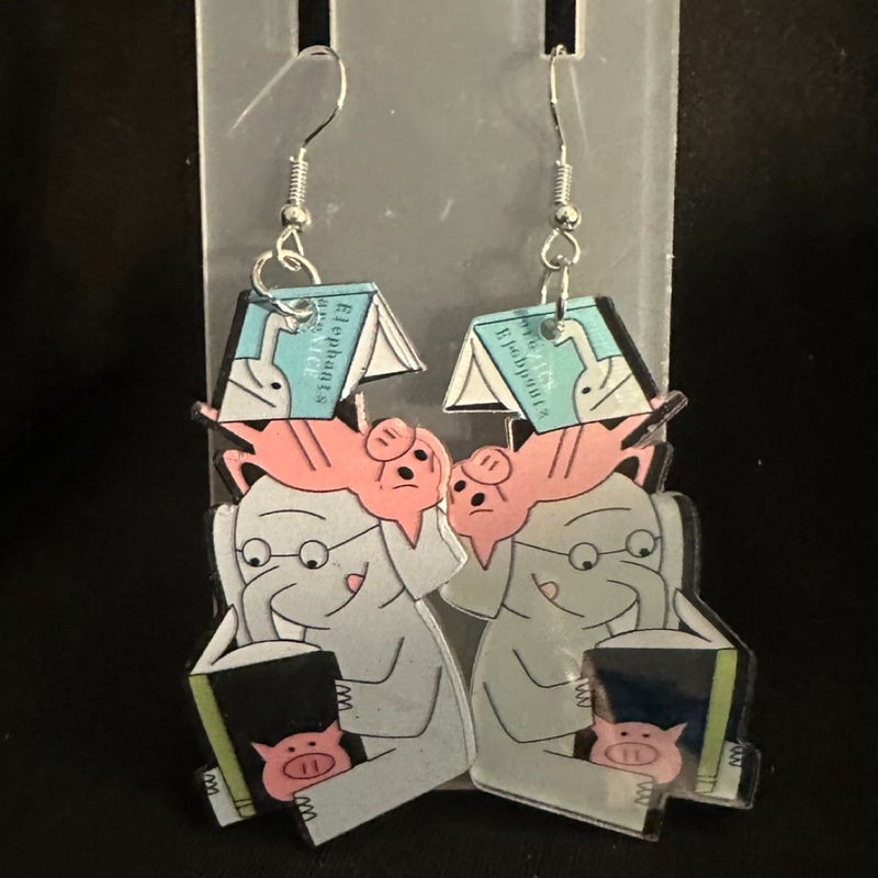 NEW! Elephant & Piggie Earrings