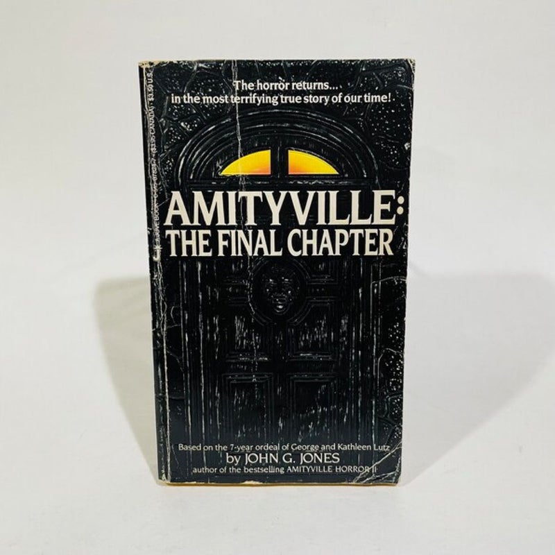 Amityville: The Final Chapter by John G. Jones 1985 Paperback & Bookmark Set