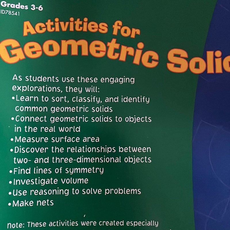 Activities for geometric solids￼