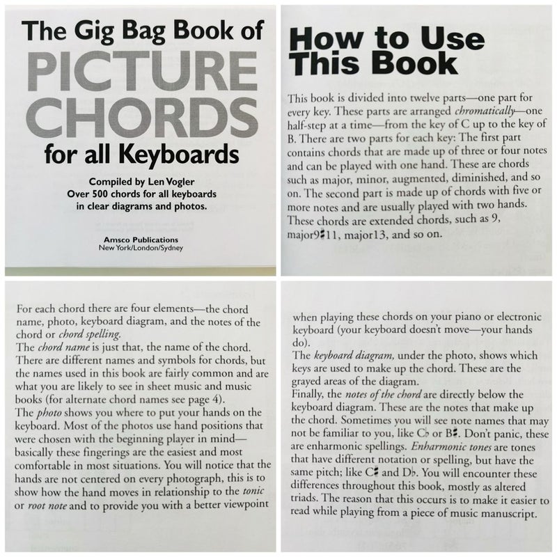 The Gig Bag Book of Picture Chords for All Keyboards