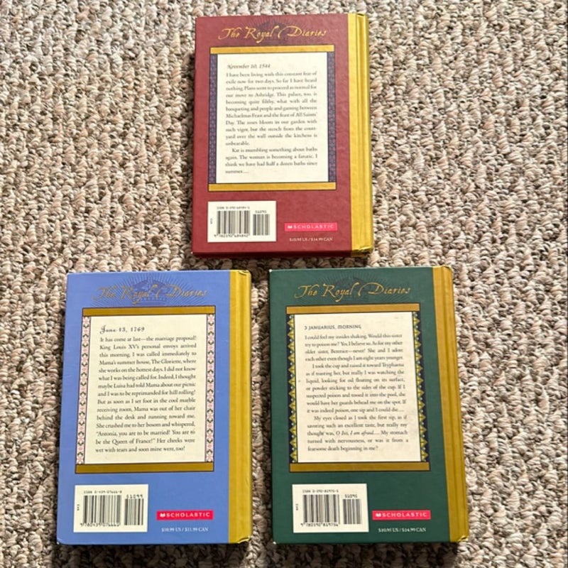 Lot/Bundle of 6 “Dear America the Royal Diaries” books