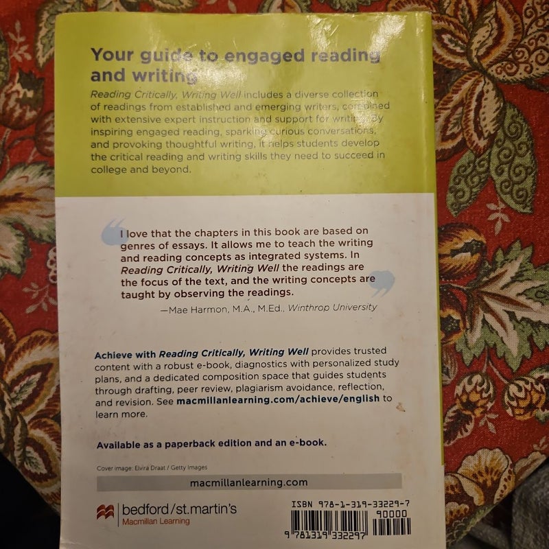 Reading Critically, Writing Well