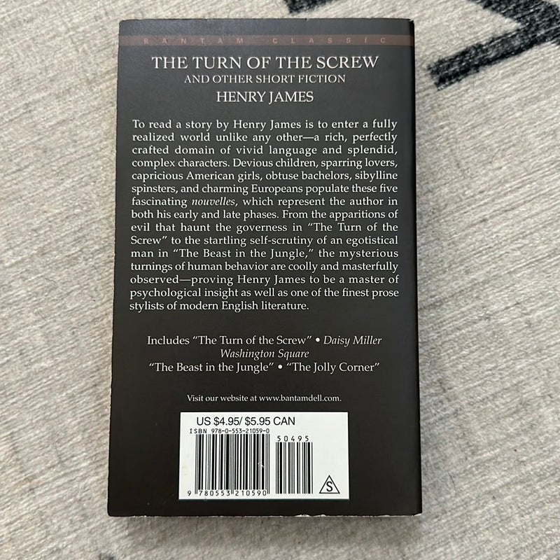 The Turn of the Screw and Other Short Fiction