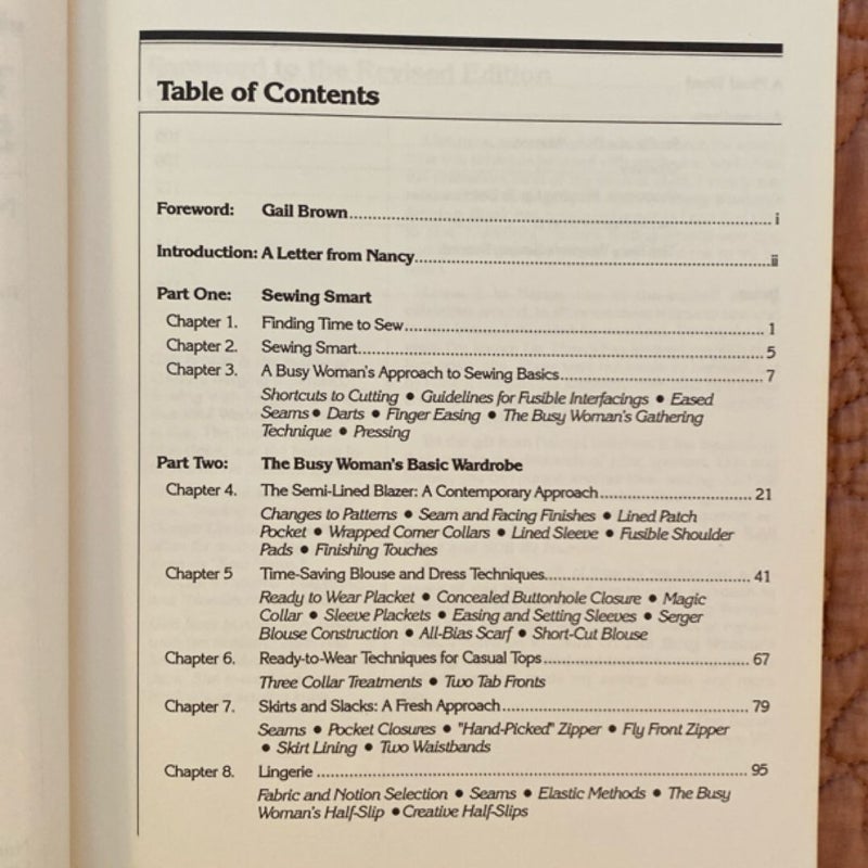 The Busy Woman's Sewing Book