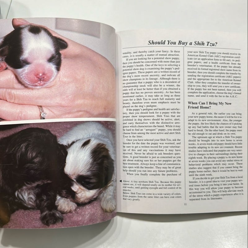 Shih Tzu Pet Books