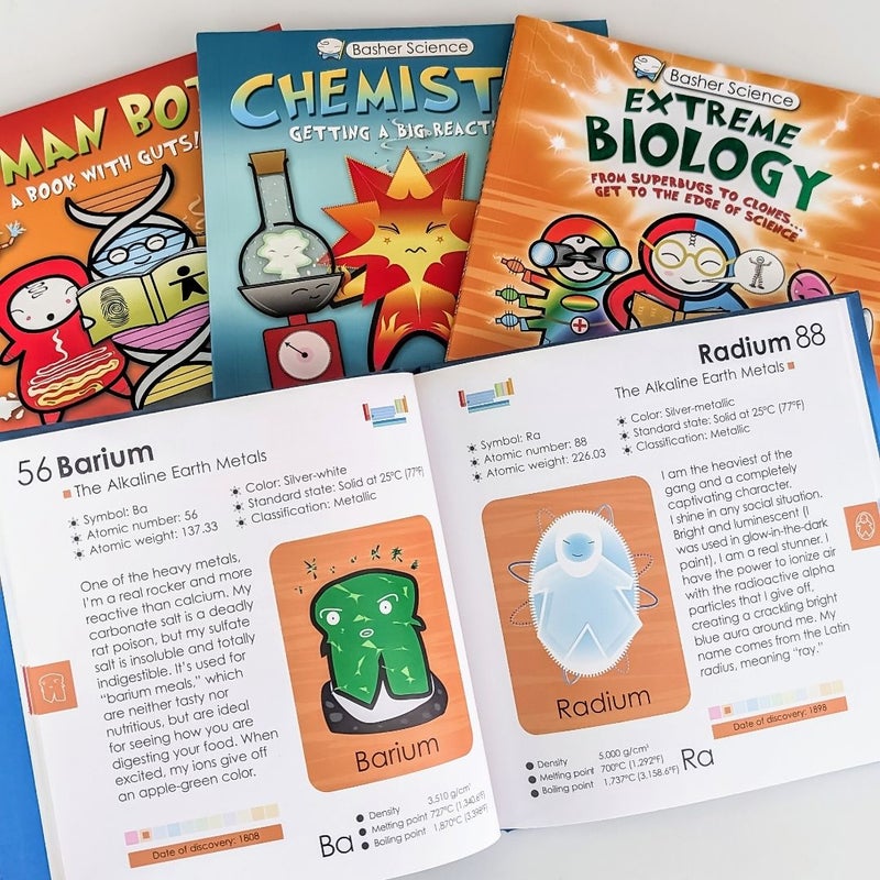 Basher Science Bundle of 4 Books (3 PB, 1 HC)