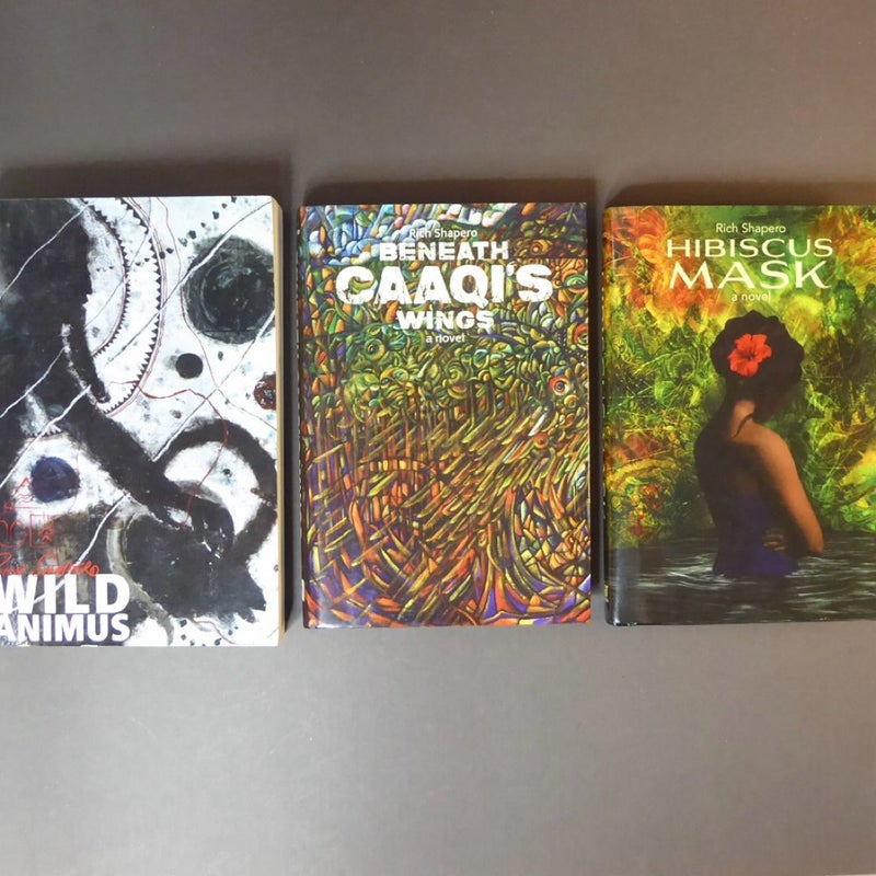 Rich Shapero Bundle Wild Animus + Beneath Caaaqi’s Wings + Hibiscus Mask, 3 books