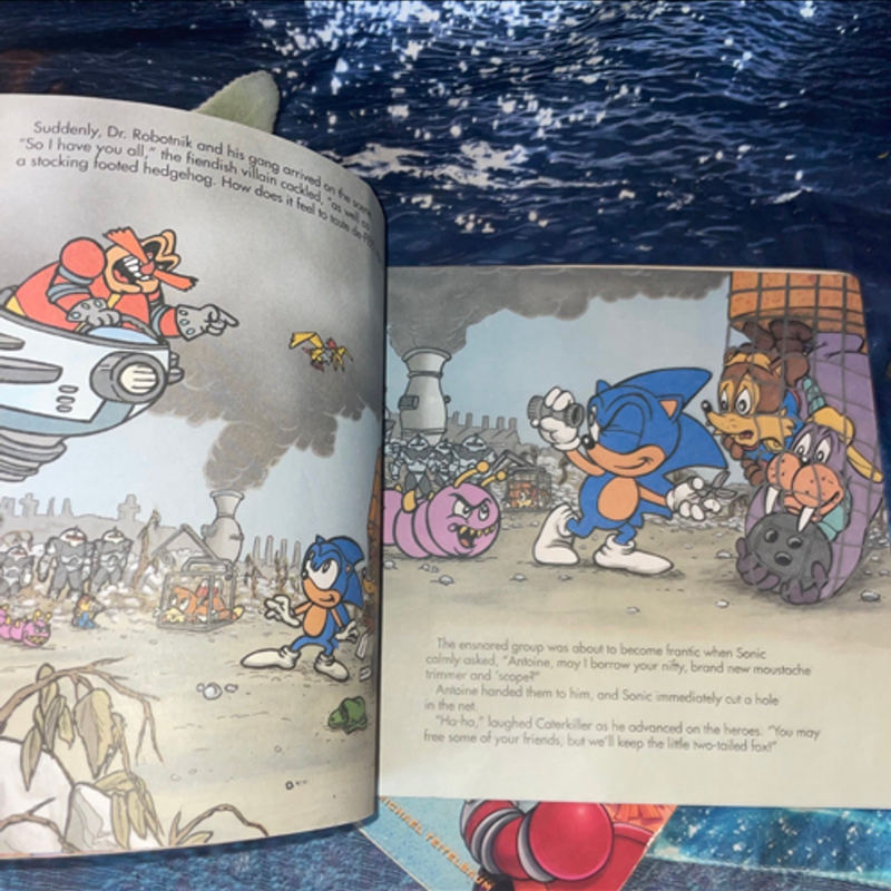 Vintage Sonic the Hedgehog Books