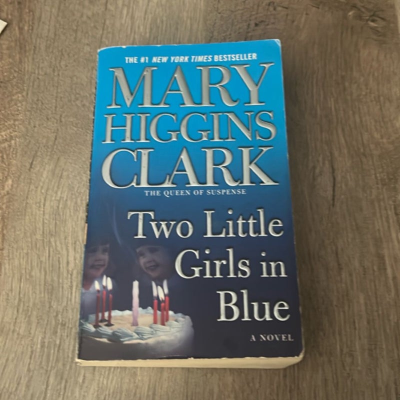 Two little girls in blue