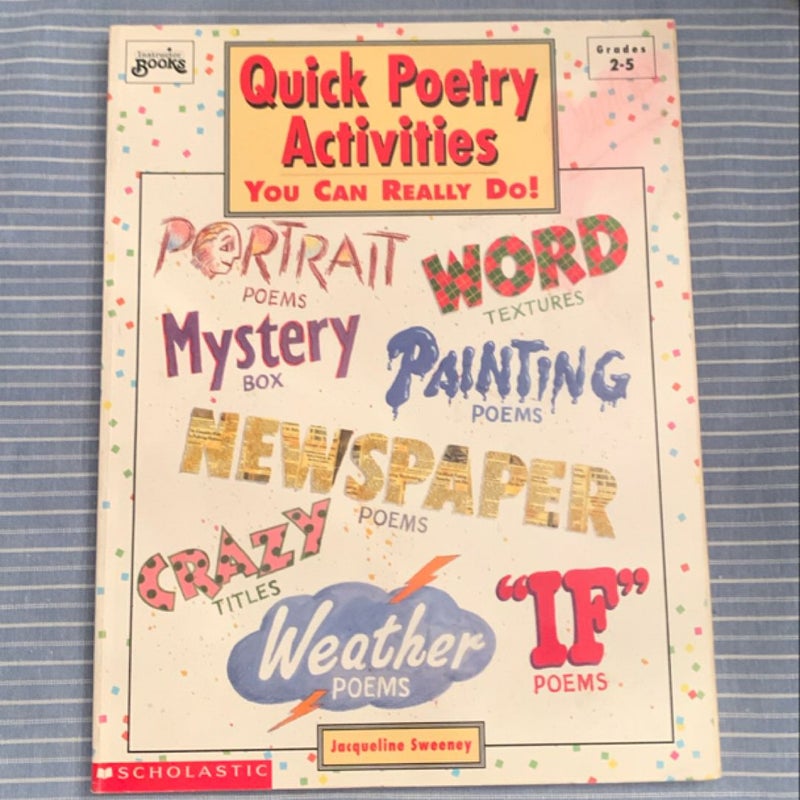 Quick Poetry Activities 