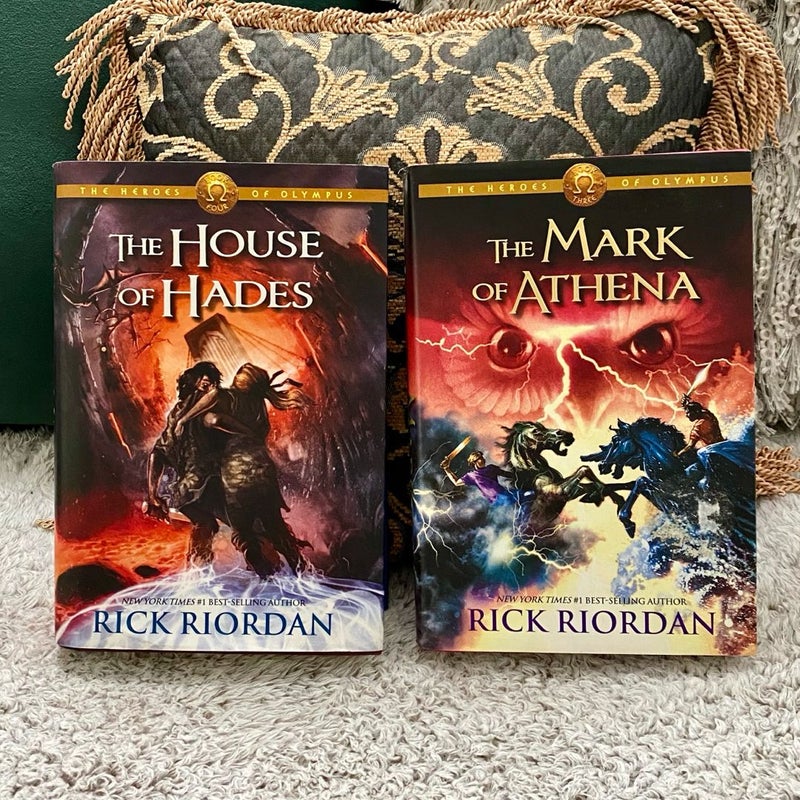 Heroes of Olympus Books 3 and 4 Set - The Mark of Athena & The House of Hades