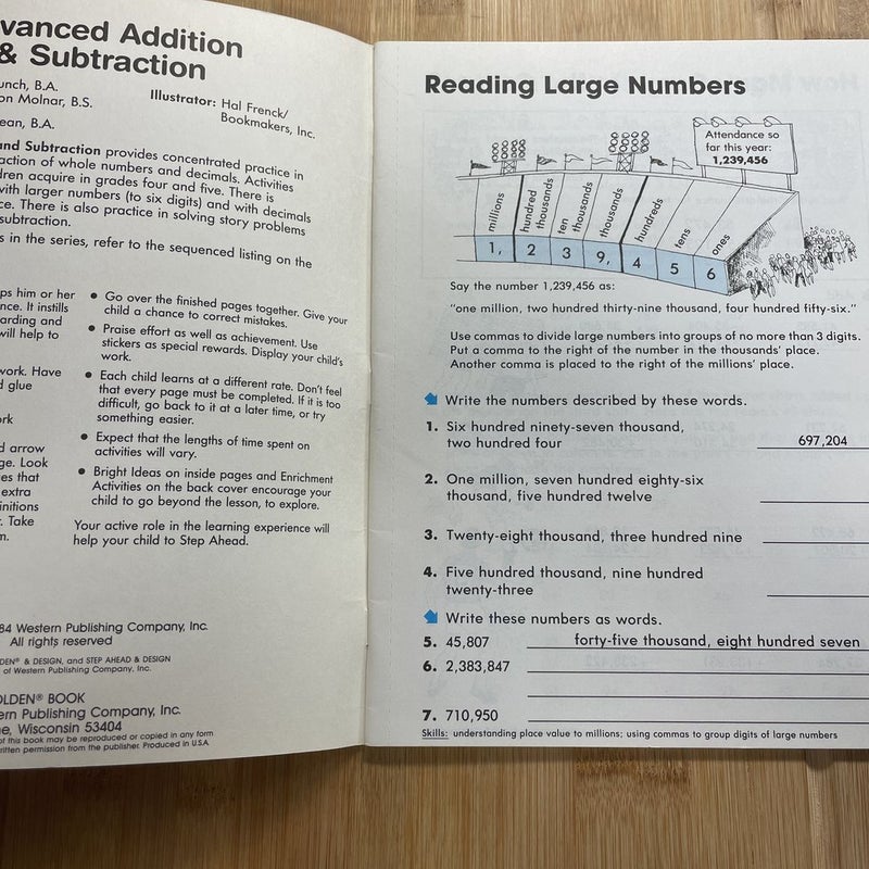 Advanced Add and Subtract