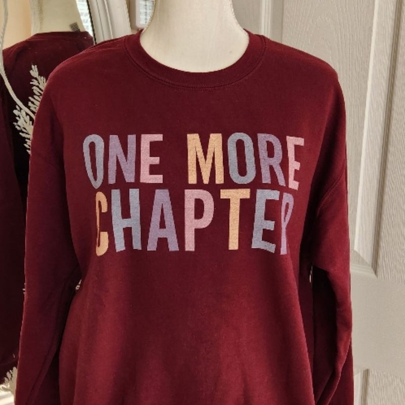 One More Chapter! Sweatshirt for readers Med