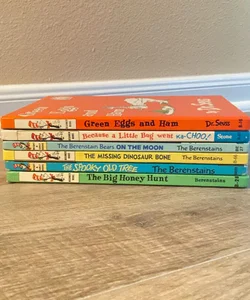 6 Book Dr. Seuss Berenstain Bears Bundle