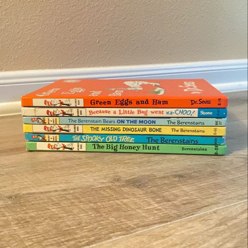 6 Book Dr. Seuss Berenstain Bears Bundle